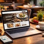 Equipo de hostelería y restauración trabajando la presencia digital del negocio en un entorno de restaurante