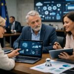 Profesionales del sector público y asociaciones analizando estrategias de automatización, inteligencia artificial y comunicación digital en un entorno institucional.