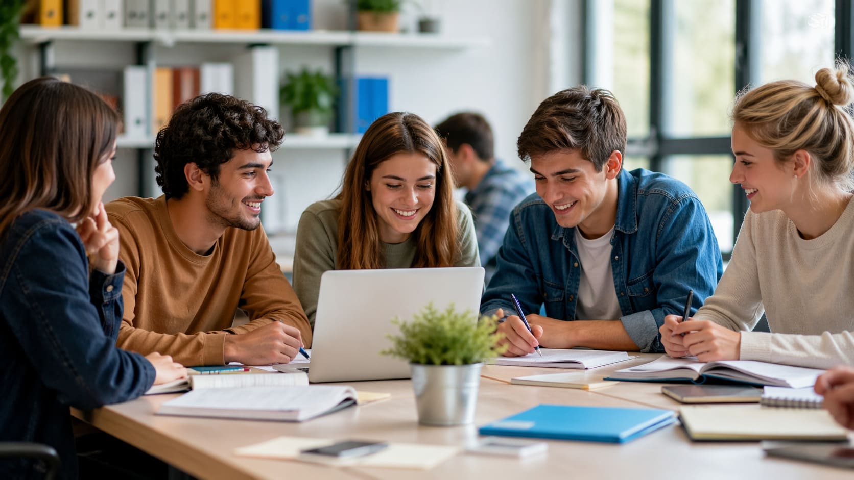 Profesional trabajando el diseño gráfico y la identidad visual para una marca del sector Educación y Formación en un entorno digital